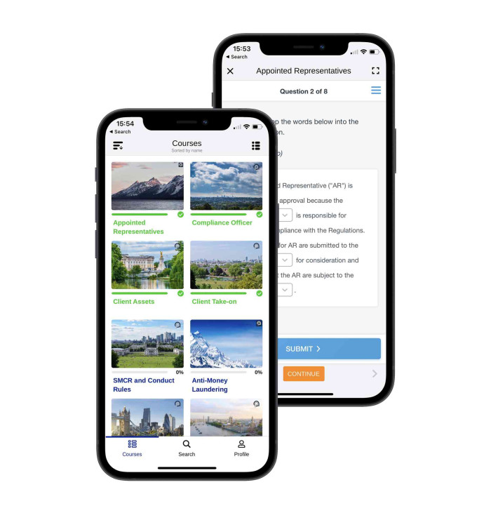 SMALL PortALL LMS on mobile