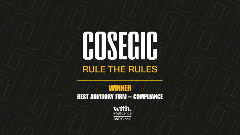 Cosegic Named Best Advisory Firm – Compliance at the With Intelligence European Services Awards 2026.